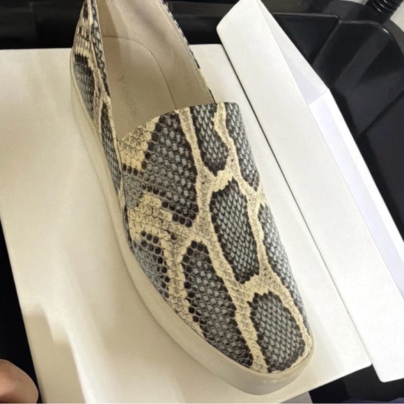 Vince Women's Snake Print Slip-On Sneakers - Gray and Cream - Picture 2 of 2